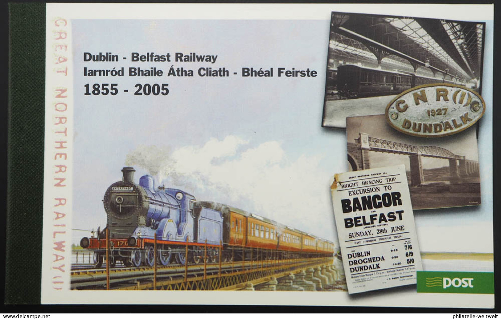 2005 Irland; Markenheftchen Eisenbahnlinie, **/MNH, MiNr. 1639/42, ME 20,- - Otros & Sin Clasificación