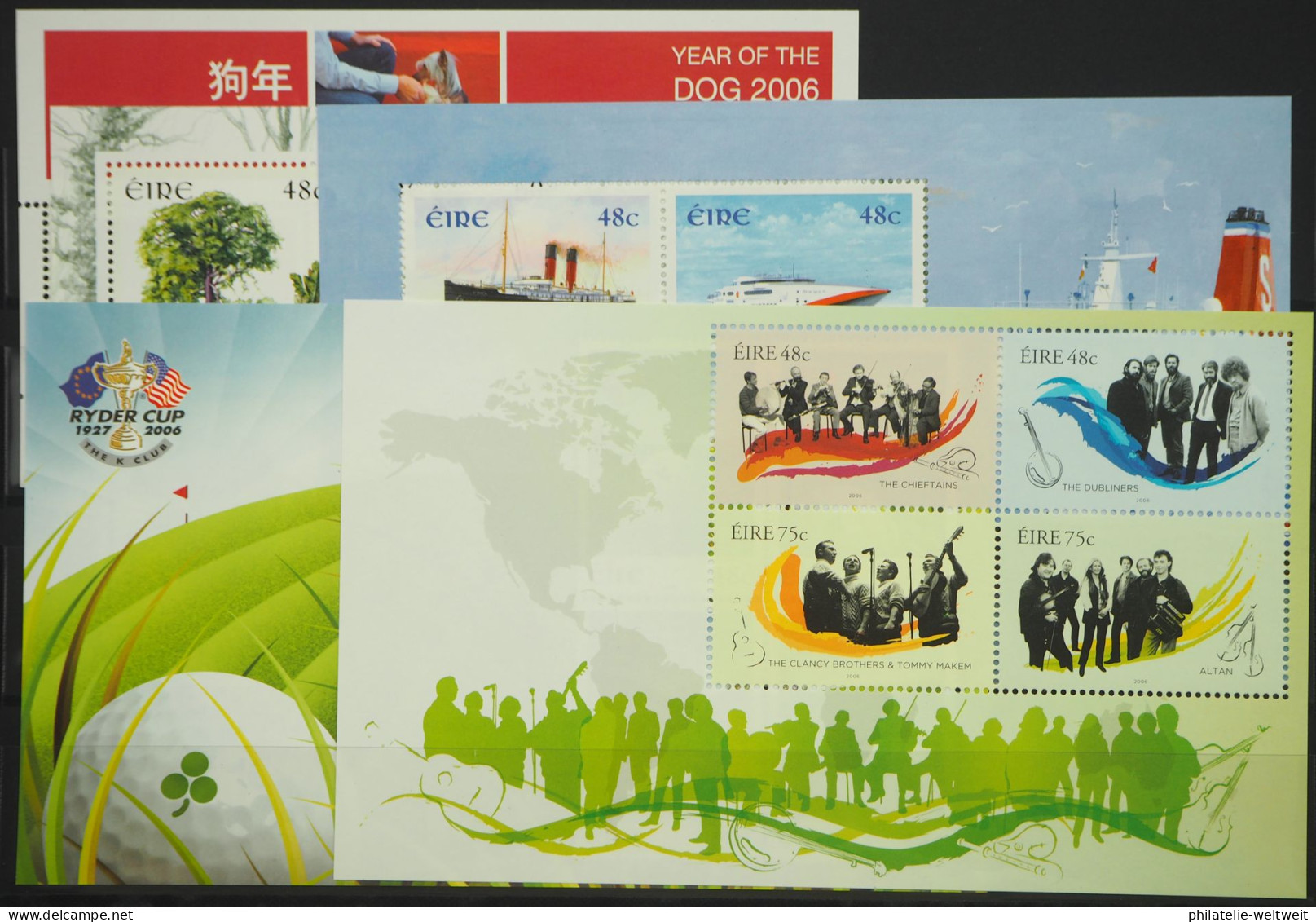 2006 Irland; In Den HN Kompletter Jg. Mit MH, Postfrisch/MNH, ME 145,- - Other & Unclassified