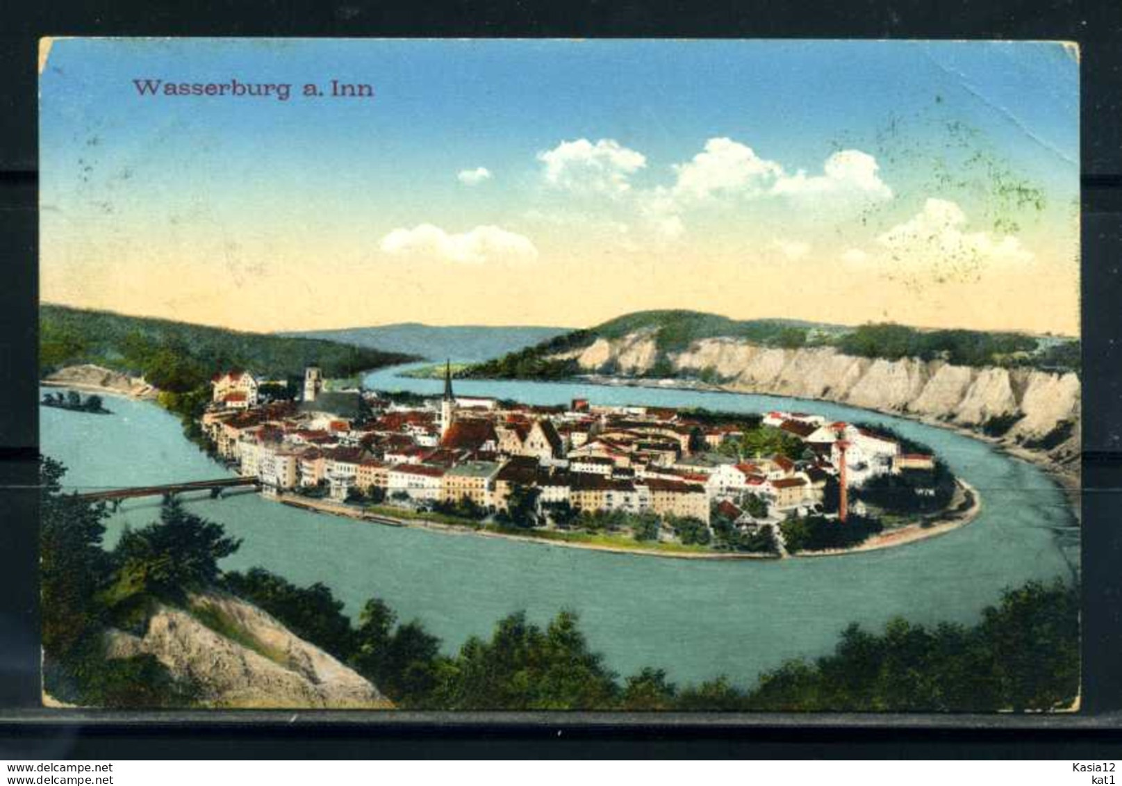 K07118)Ansichtskarte: Wasserburg / Inn, Totale - Wasserburg (Inn)