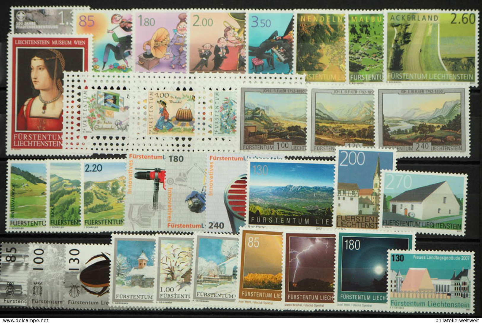 2007 Liechtenstein; Jahrgang In Den HN Komplett, Postfrisch/MNH, ME 134,- - Other & Unclassified