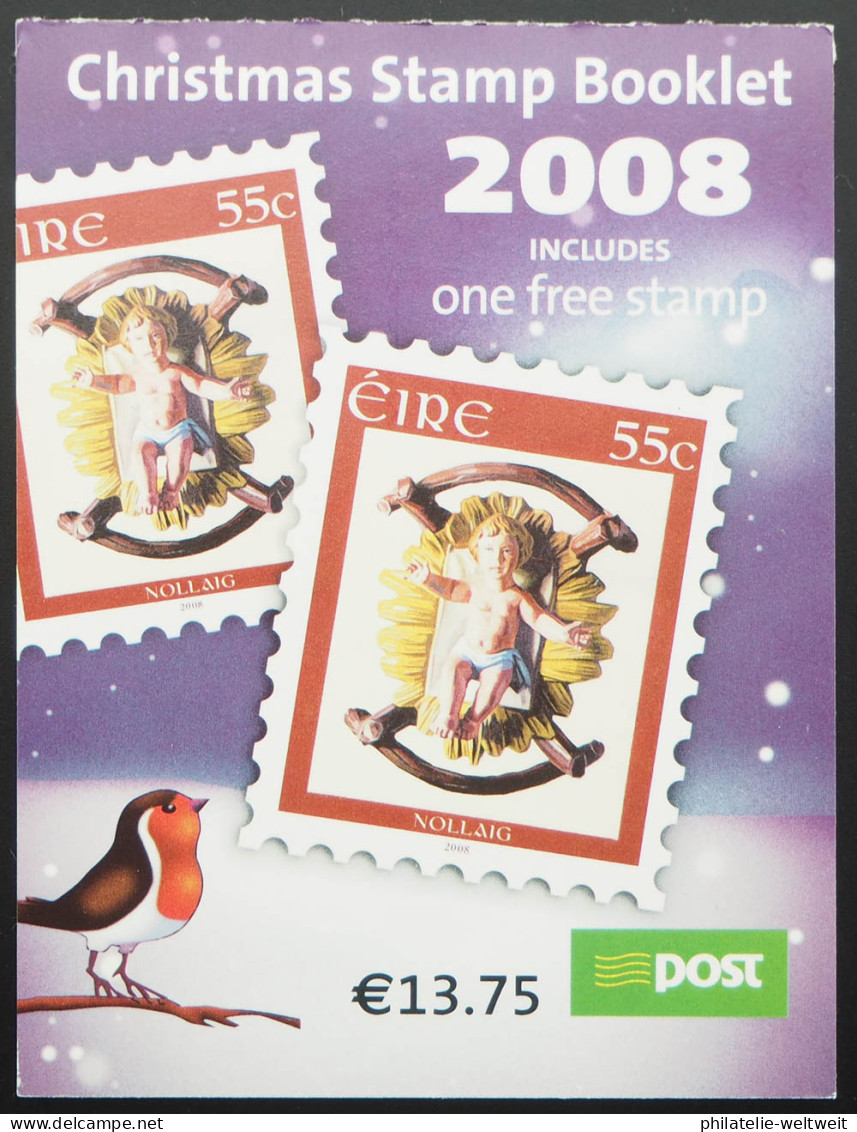 2008 Irland; Markenheftchen Weihnachten (II), Postfrisch/MNH, MiNr. 1855 MH - Autres & Non Classés