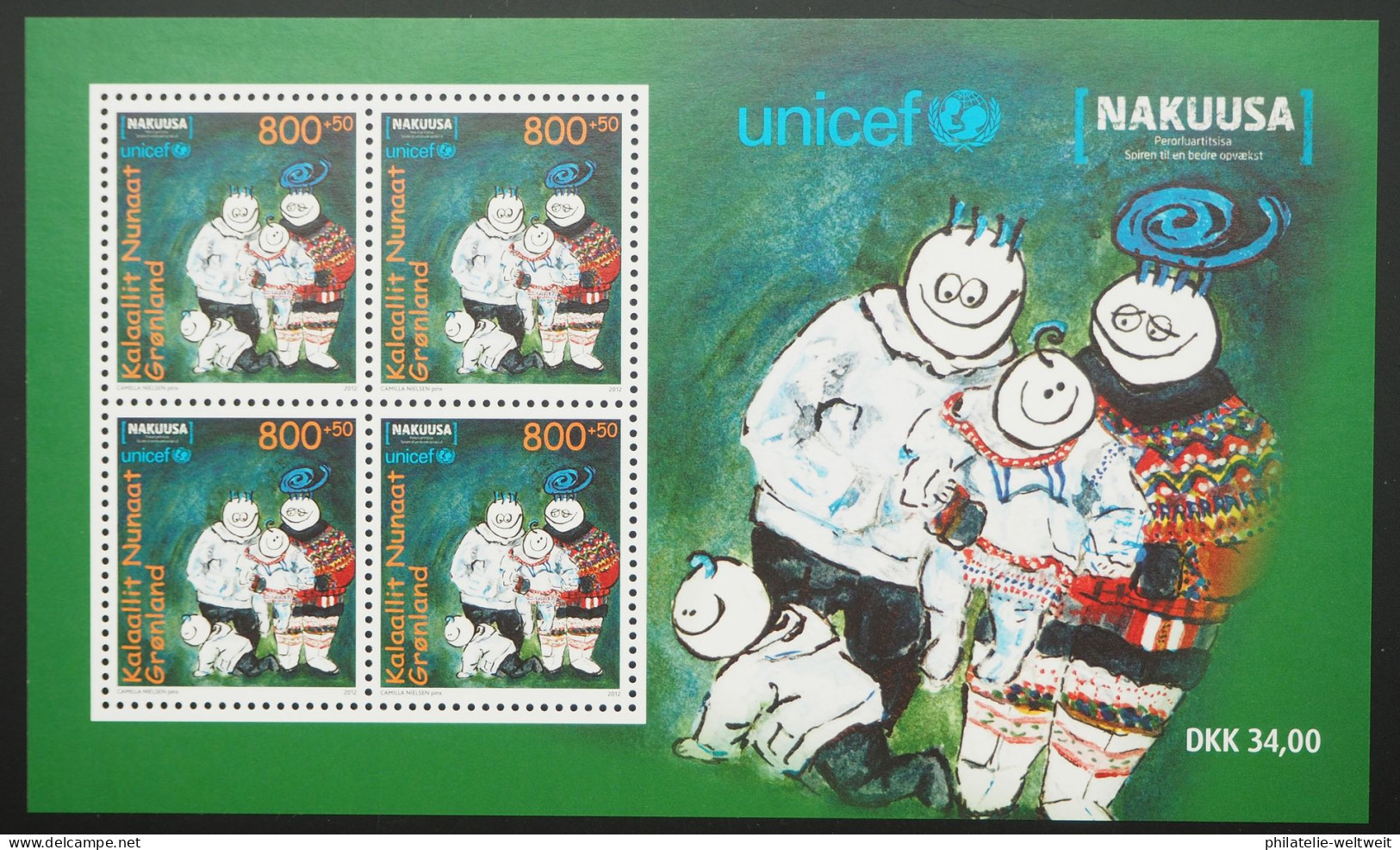 2012 Grönland; Block Rechte Von Kindern, Postfrisch/MNH, Bl. 57 - Autres & Non Classés