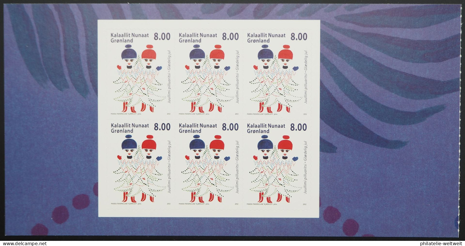 2012 Grönland; Markenheftchenblatt Weihnachten, **/MNH, MiNr. 627/28, ME 14,- - Autres & Non Classés