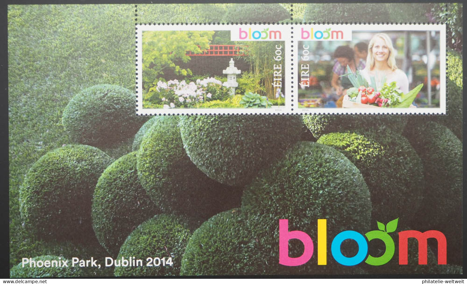 2014 Irland; Block Gartenfestival, Postfrisch/MNH, Bl. 93 - Sonstige & Ohne Zuordnung