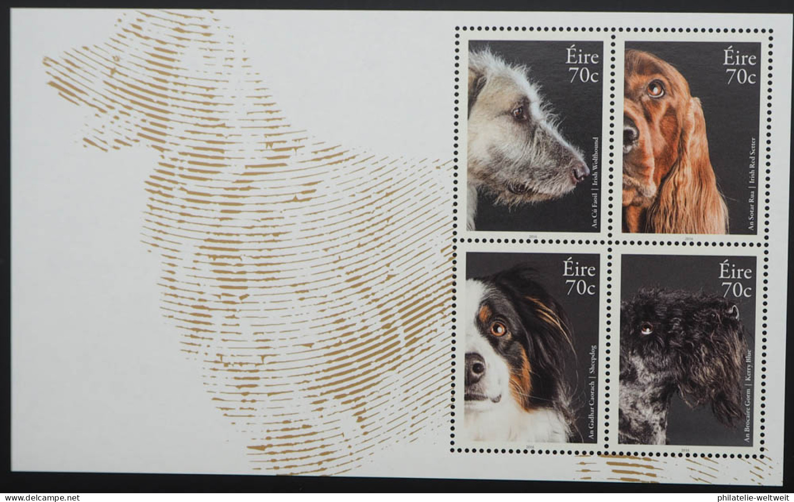 2016 Irland; Block Lieblingshaustiere: Hunde, Postfrisch/MNH, Bl. 97 - Autres & Non Classés