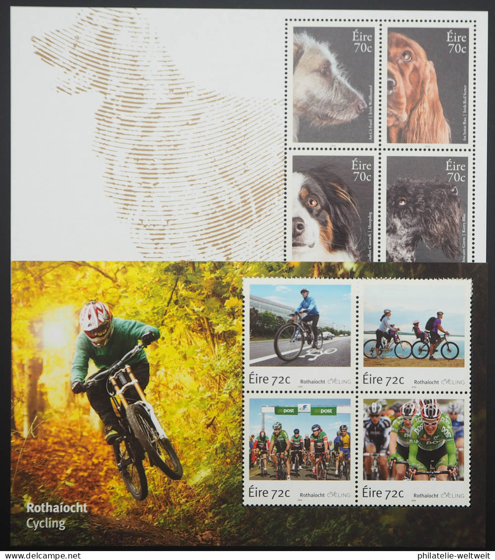 2016 Irland; Ohne MiNr. 2156/57, MiNr. 2187/88 Bl. 98/101, **/MNH, ME 203,- - Andere & Zonder Classificatie