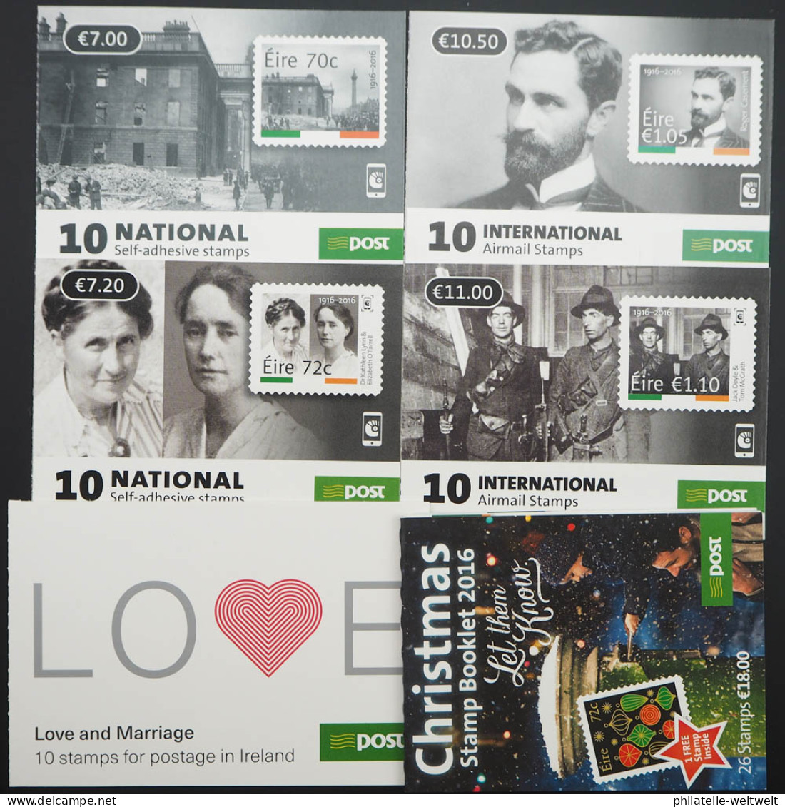 2016 Irland; Ohne MiNr. 2156/57, MiNr. 2187/88 Bl. 98/101, **/MNH, ME 203,- - Andere & Zonder Classificatie