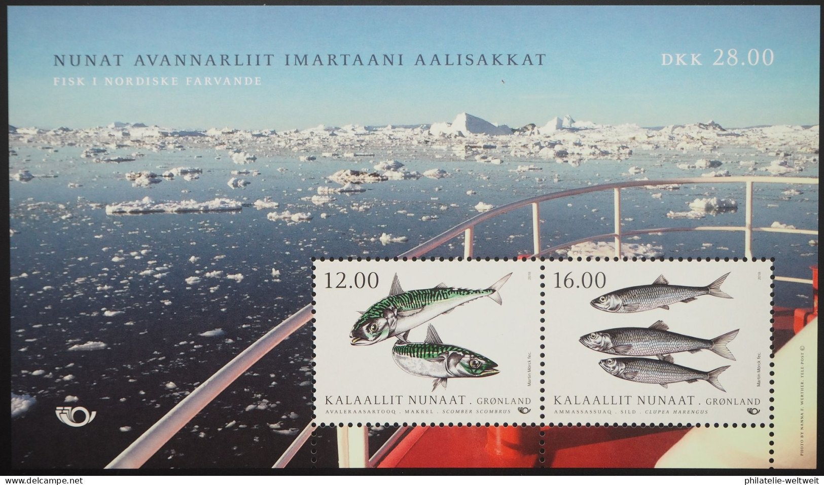 2018 Grönland; Block Nordische Fische, Postfrisch/MNH, Bl. 86 - Autres & Non Classés