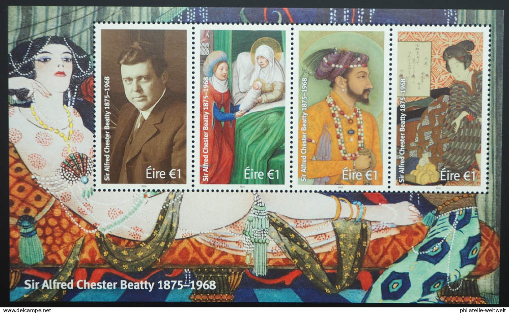 2018 Irland; Block Todestag Alfred Chester, Postfrisch/MNH, Bl. 106 - Andere & Zonder Classificatie