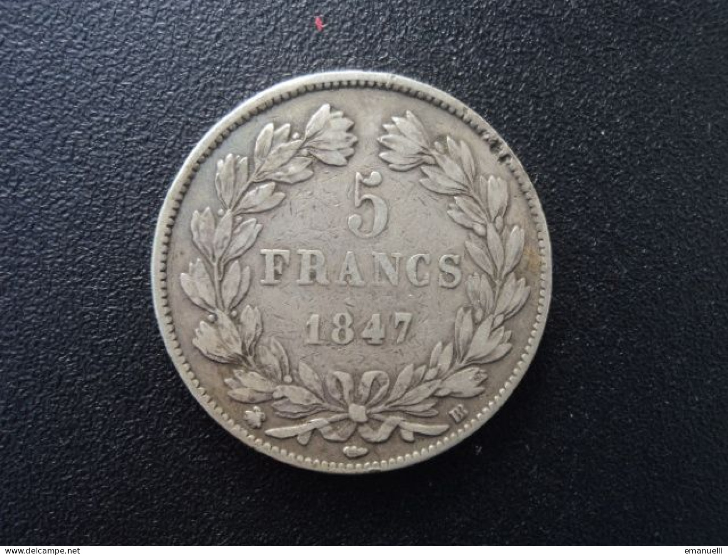 FRANCE : 5 FRANCS  1847 BB *   F.325 / G.678a / KM 749.3     TB+ - 5 Francs