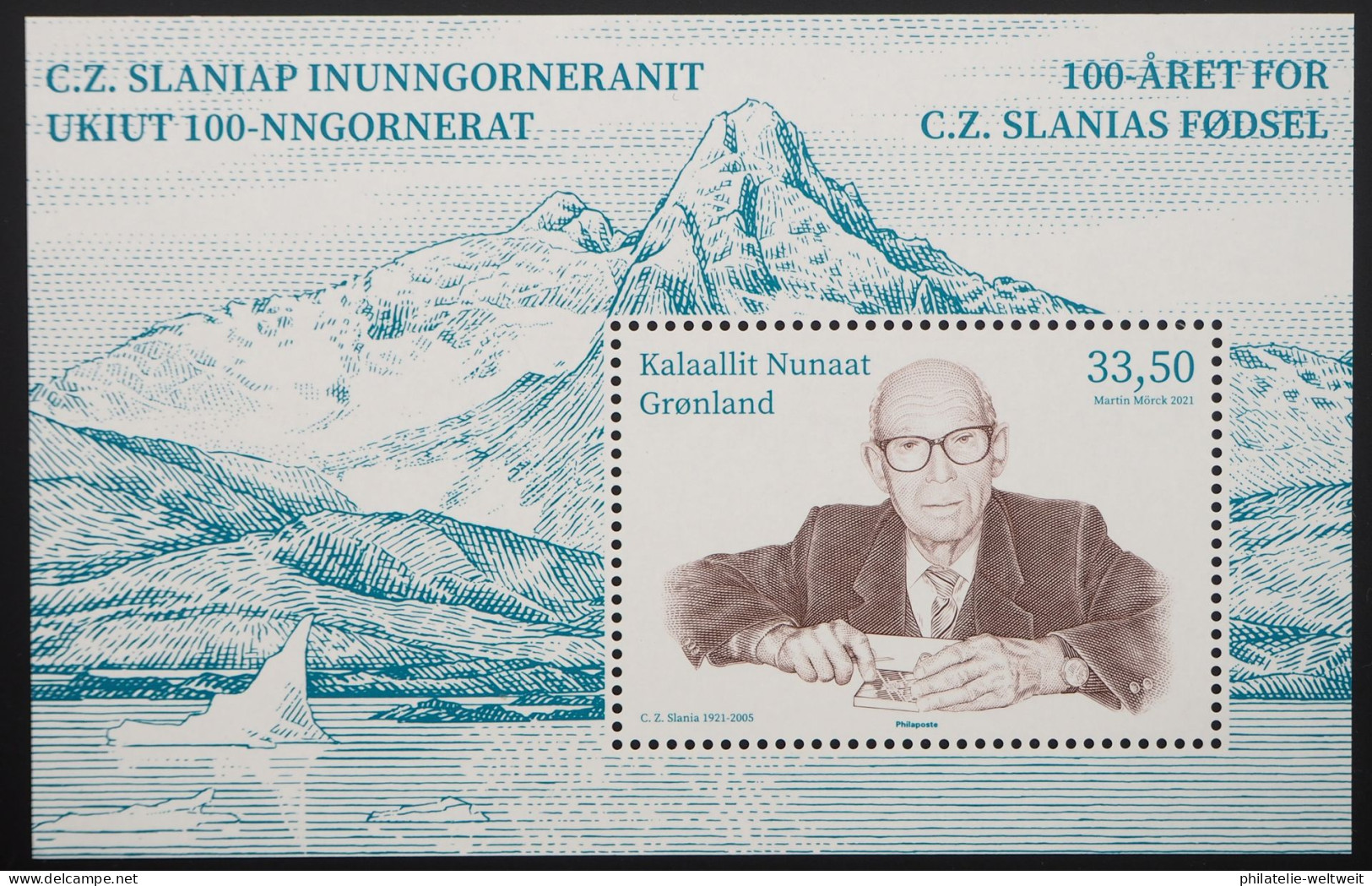 2021 Grönland; Block Gb. Czesław Słania, Postfrisch/MNH, Bl. 102 - Other & Unclassified