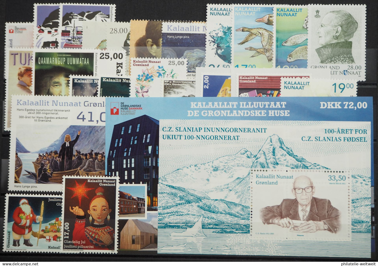 2021 Grönland; Kompletter Jahrgang Mit H-Bl. 886/87 Und 900/01, **/MNH, ME 272,- - Other & Unclassified