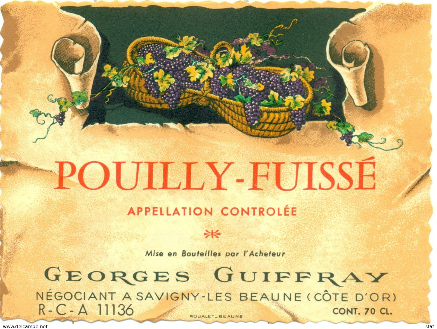 (M25) Etiquette - Etiket Pouilly-Fuissé - Georges Guiffray - Andere & Zonder Classificatie