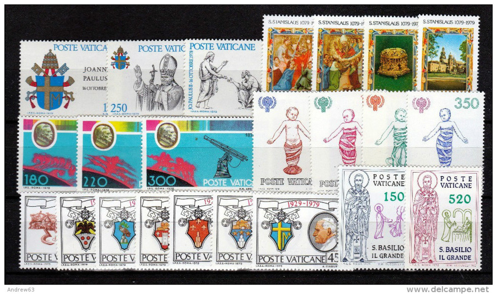 VATICANO - VATICAN - 1979 - Annata Completa - 23 Valori - Complete Year - ** MNH/VF - Annate Complete