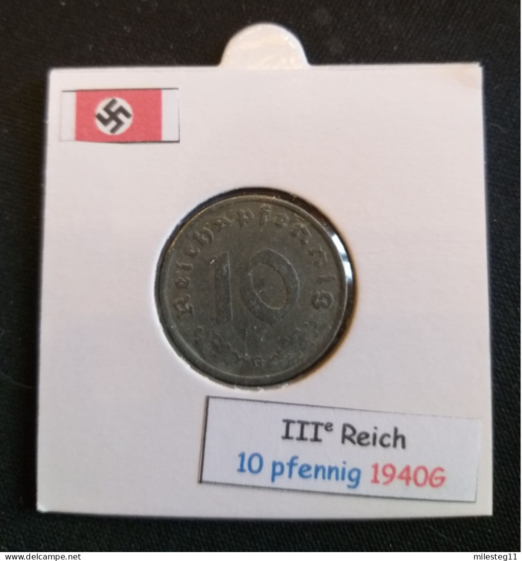 Pièce De 10 Reichspfennig De 1940G (Karlsruhe) - 10 Reichspfennig