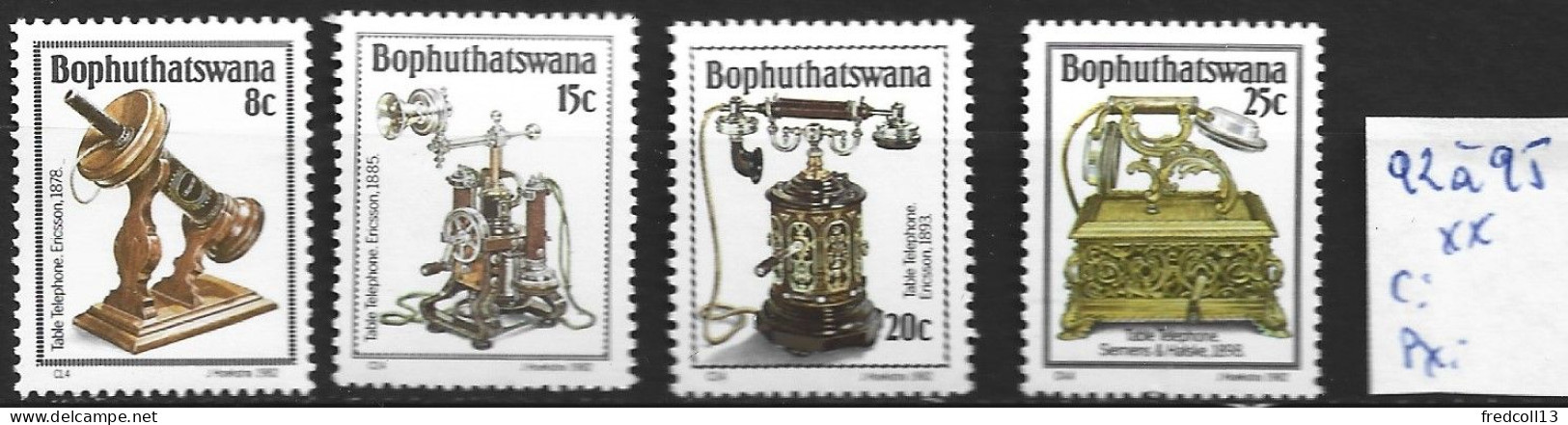 BOPHUTHATSWANA 92 à 95 ** Côte 1.75 € - Bophuthatswana