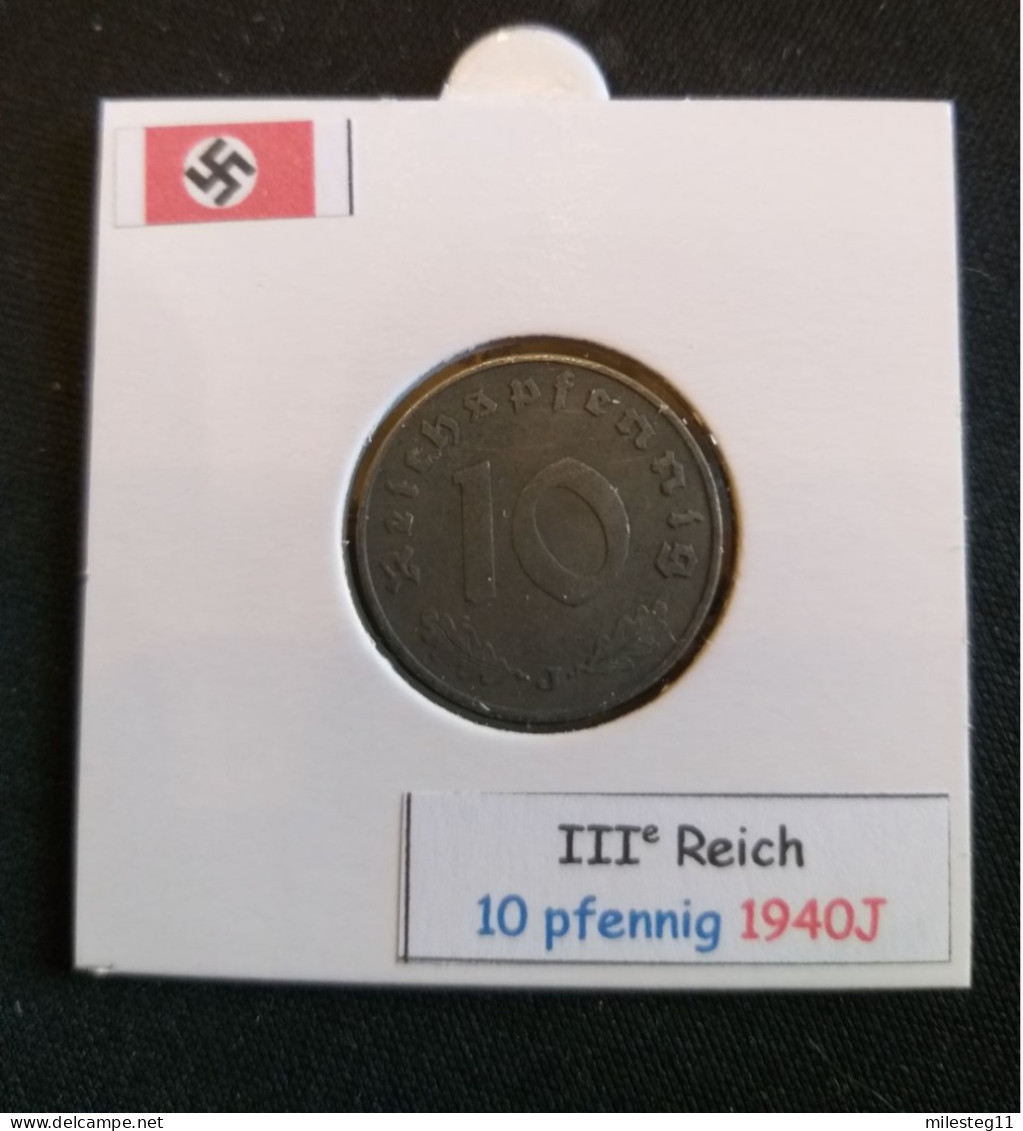 Pièce De 10 Reichspfennig De 1940J (Hambourg) - 10 Reichspfennig
