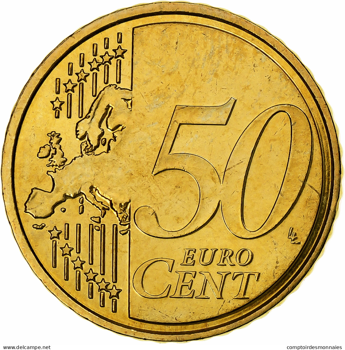 Malte, 50 Euro Cent, 2008, Paris, Laiton, SPL, KM:130 - Malte