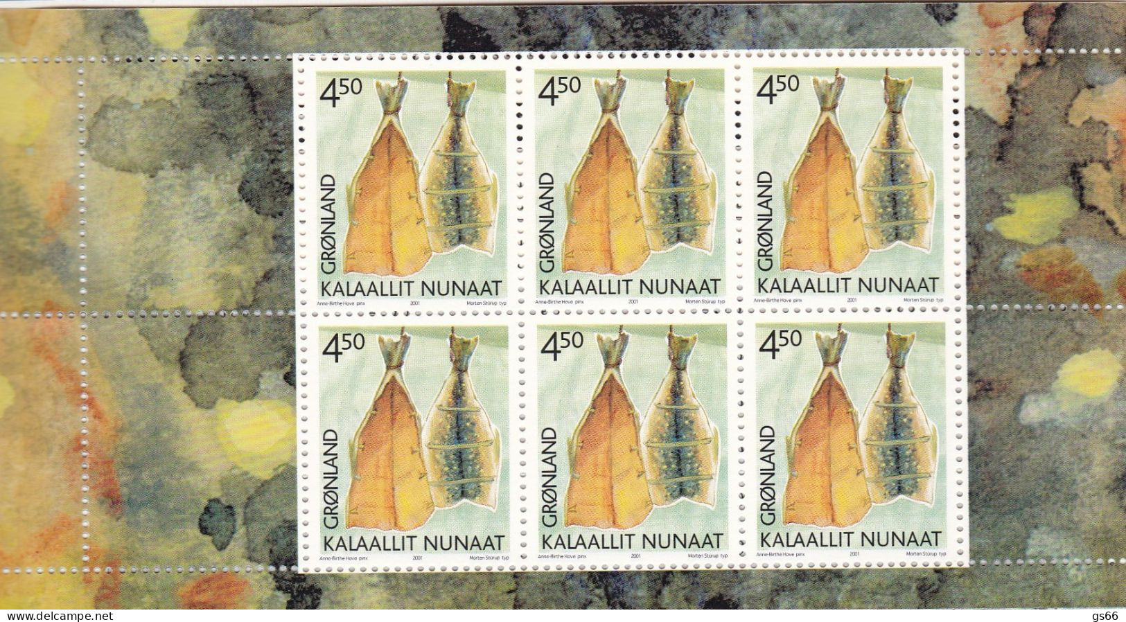 Grönland, 2000, 356/57 MH 11, Geräucherte Seesaiblinge/Aalgabel.  MNH **, - Libretti