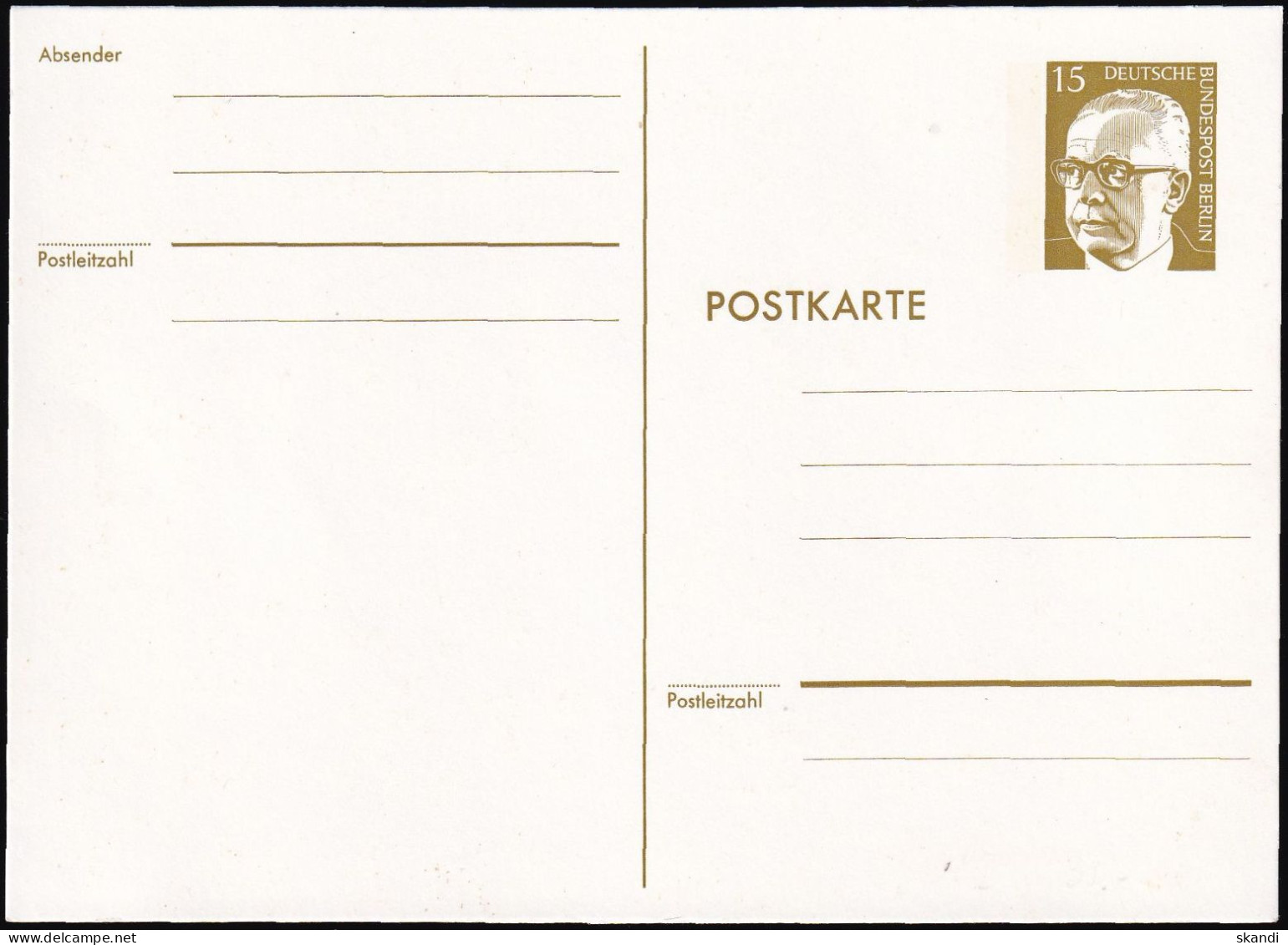 BERLIN 1973 Mi-Nr. P 90 B Postkarte Ungelaufen - Cartes Postales - Neuves