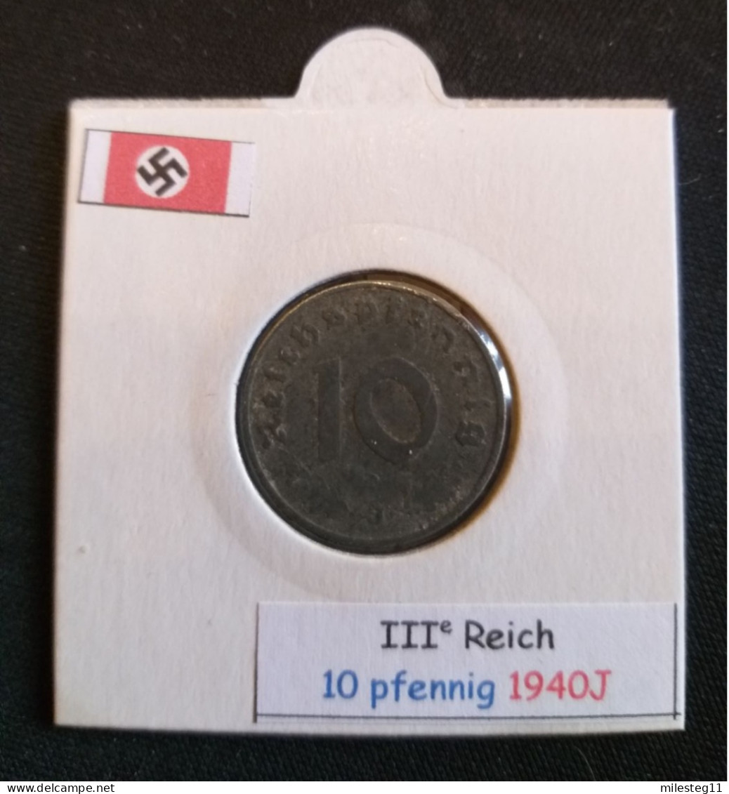 Pièce De 10 Reichspfennig De 1940J (Hambourg) - 10 Reichspfennig