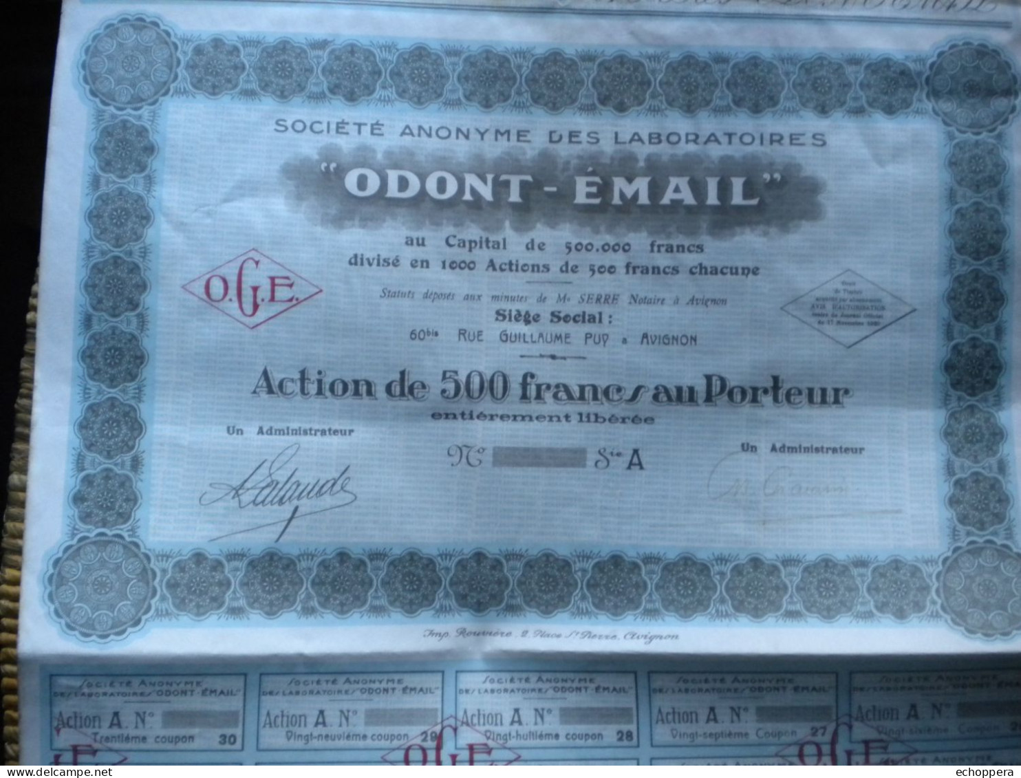 84 - AVIGNON -  Laboratoire  ODONT - EMAIL - - Perfume & Beauty