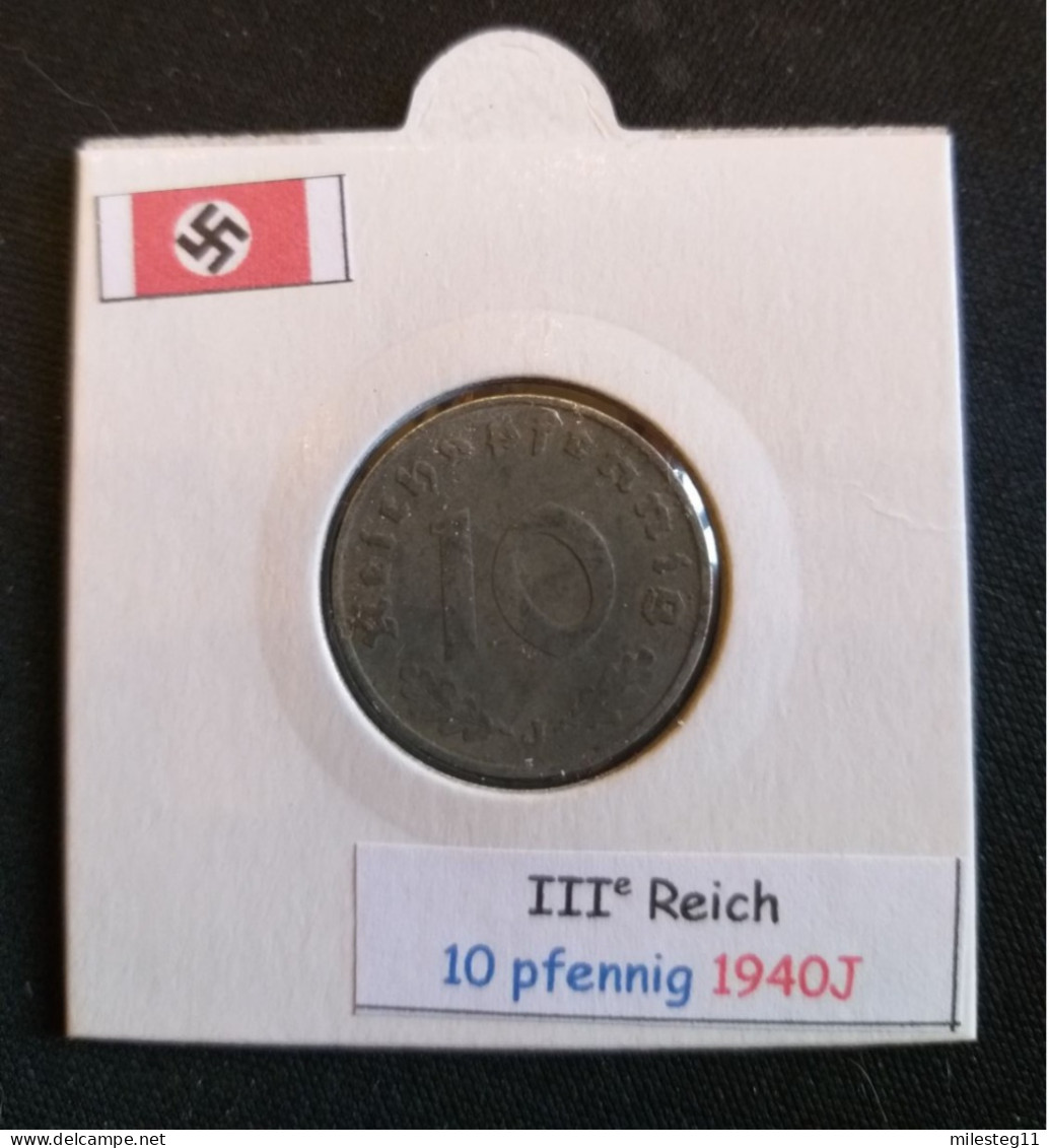 Pièce De 10 Reichspfennig De 1940J (Hambourg) - 10 Reichspfennig