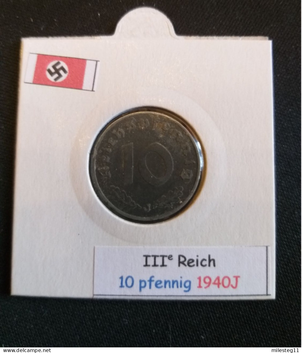 Pièce De 10 Reichspfennig De 1940J (Hambourg) - 10 Reichspfennig