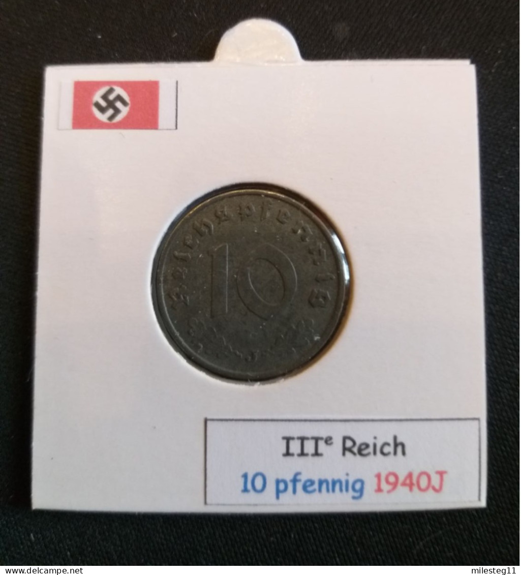 Pièce De 10 Reichspfennig De 1940J (Hambourg) - 10 Reichspfennig