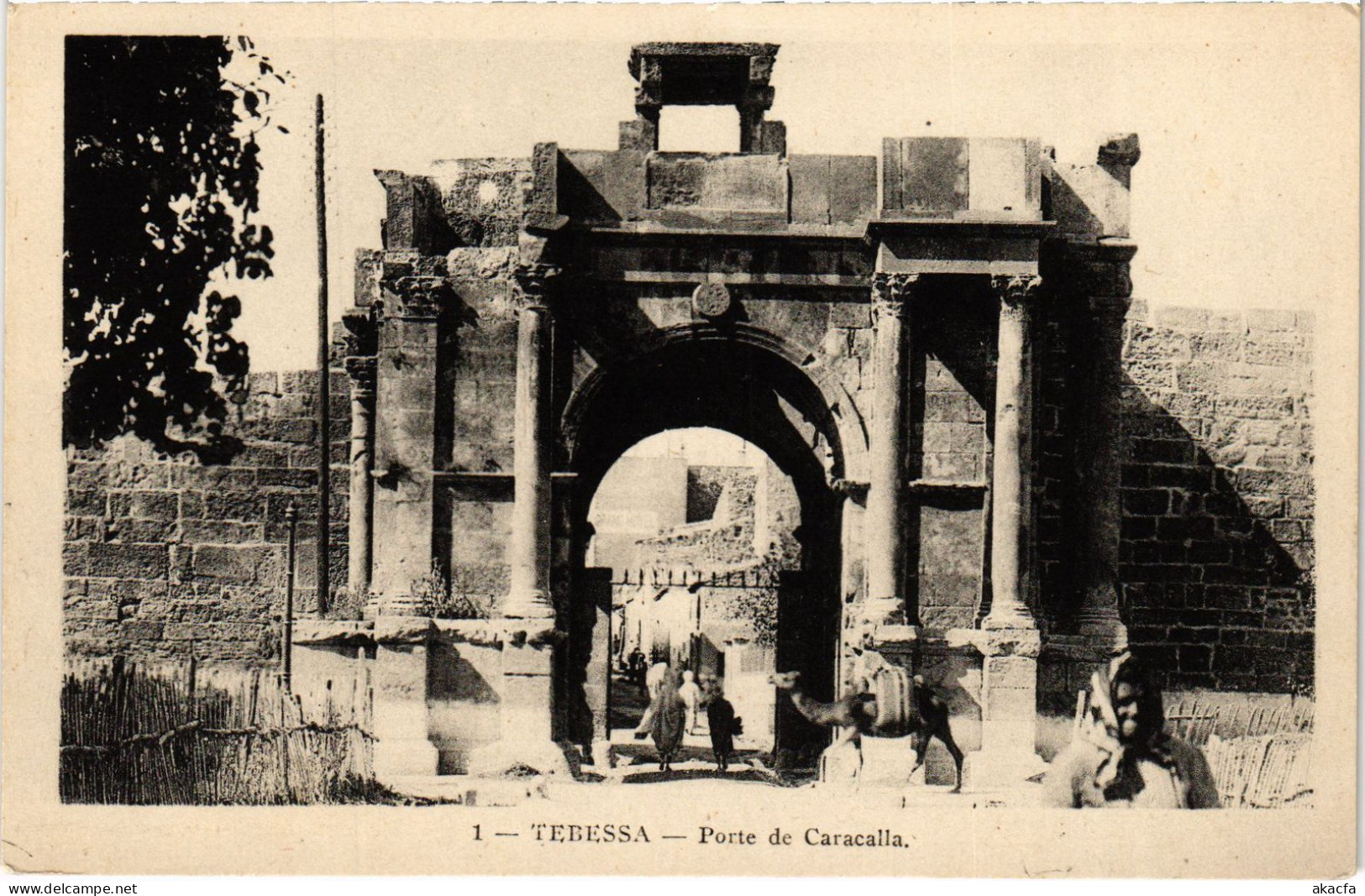 CPA AK TEBESSA Porte De Caracalla ALGERIA (1357127) - Tebessa