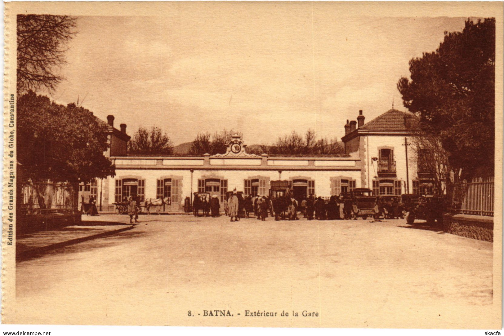 CPA AK BATNA Exterieur De La Gare ALGERIA (1357238) - Batna