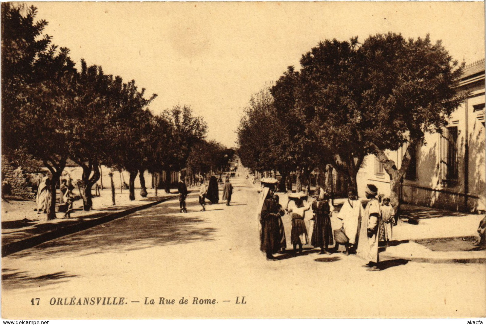 CPA AK ORLEANSVILLE La Rue De Rome ALGERIA (1357266) - Chlef (Orléansville)