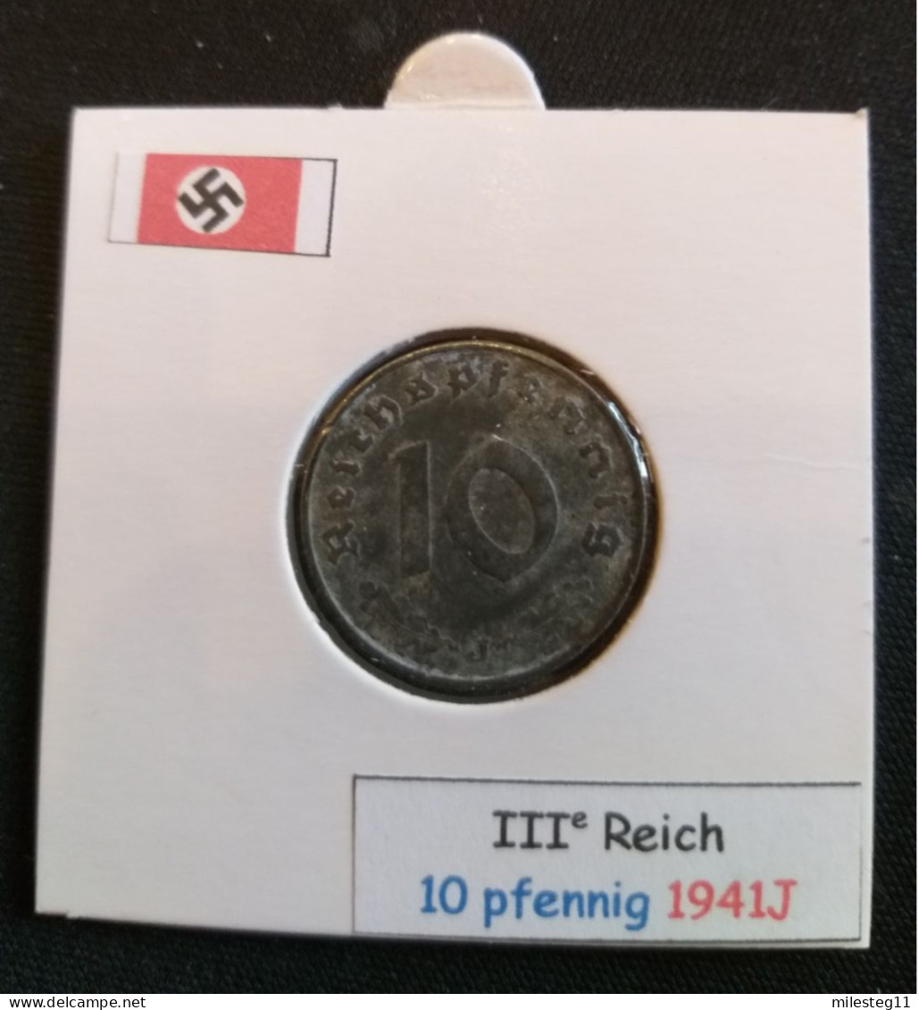 Pièce De 10 Reichspfennig De 1941J (Hambourg) - 10 Reichspfennig