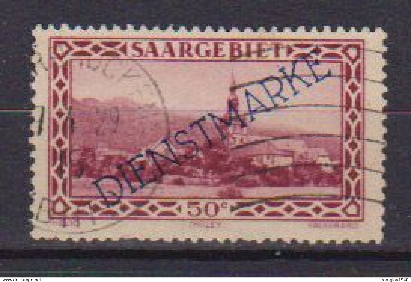 SARRE 1927-34  AMMINISTRAZIONE TEDESCA SERVIZIO UNIF 22   USATO VF - Gebraucht