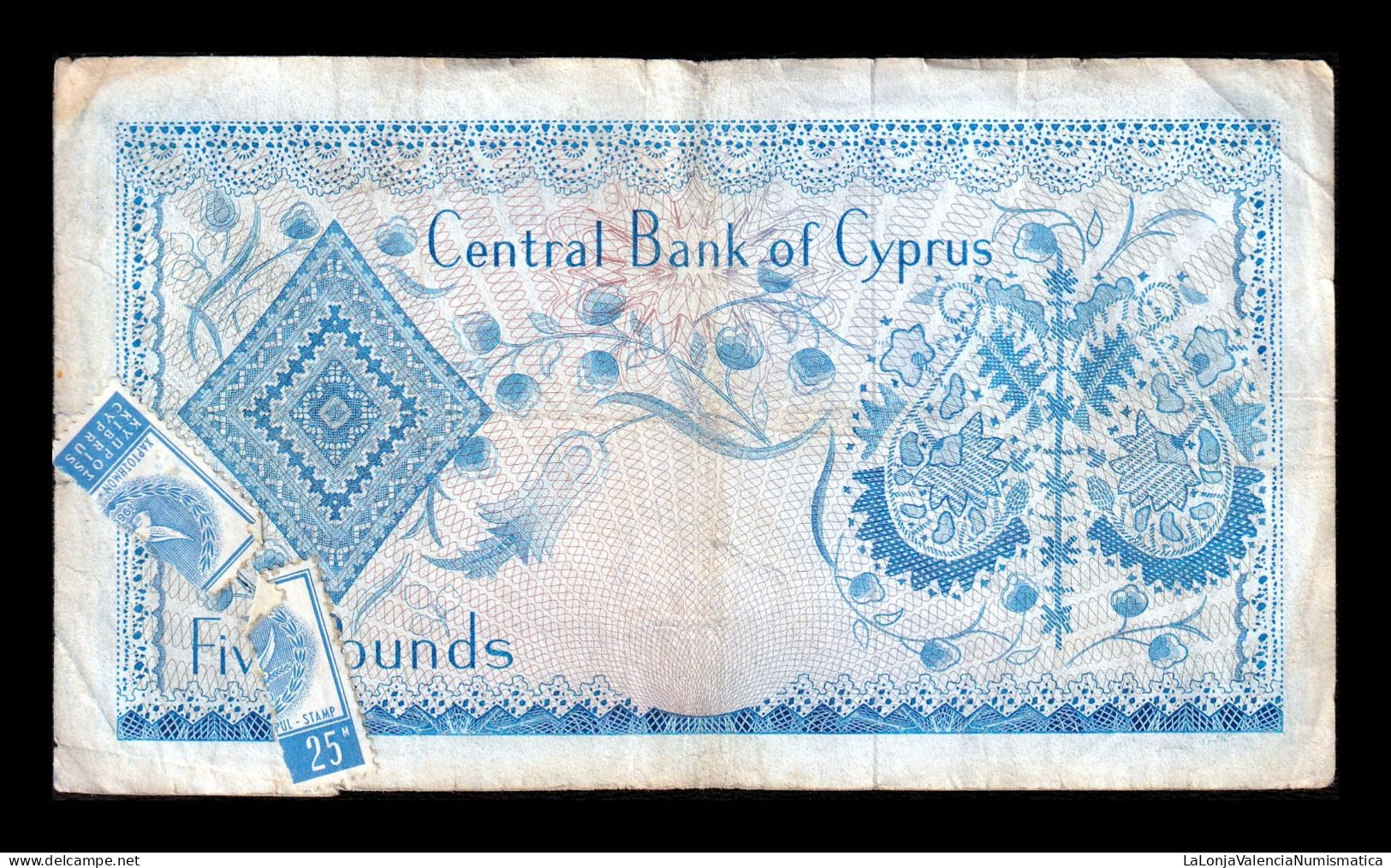 Chipre Cyprus 5 Pounds 1973 Pick 44b Bc F - Zypern