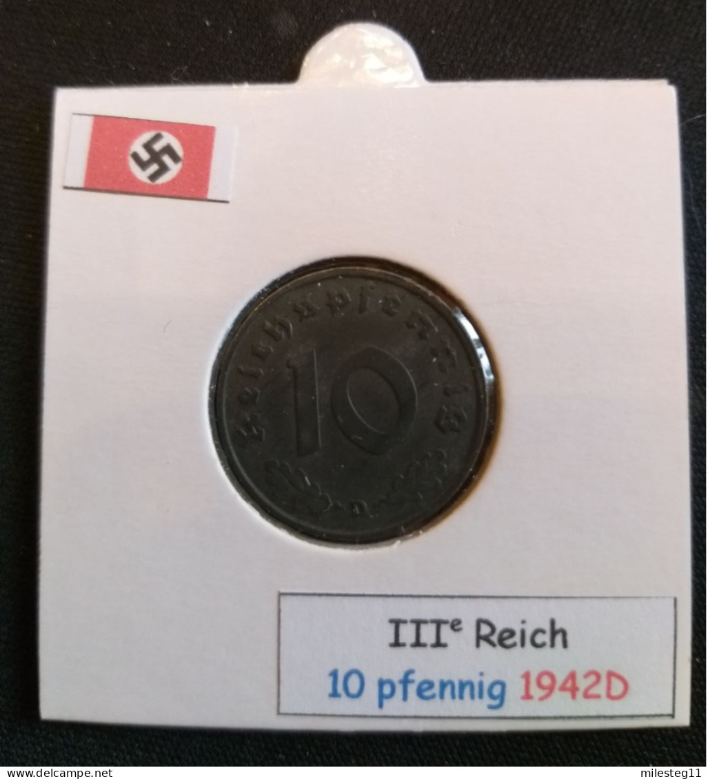 Pièce De 10 Reichspfennig De 1942D (Munich) - 10 Reichspfennig