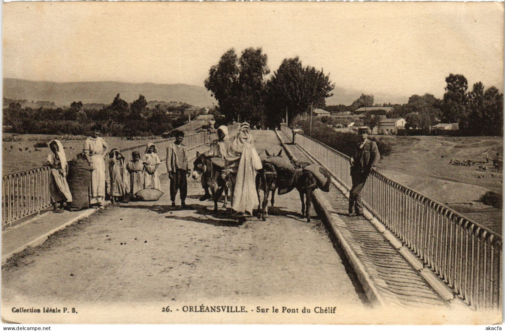 CPA AK ORLEANSVILLE Sur Le Pont Du Chelif ALGERIA (1358204) - Chlef (Orléansville)