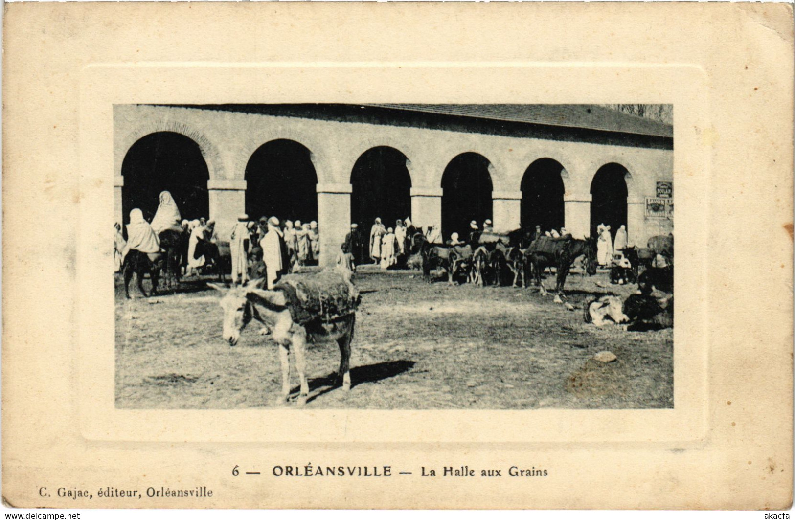 CPA AK ORLEANSVILLE La Halle Aux Grains ALGERIA (1358618) - Chlef (Orléansville)