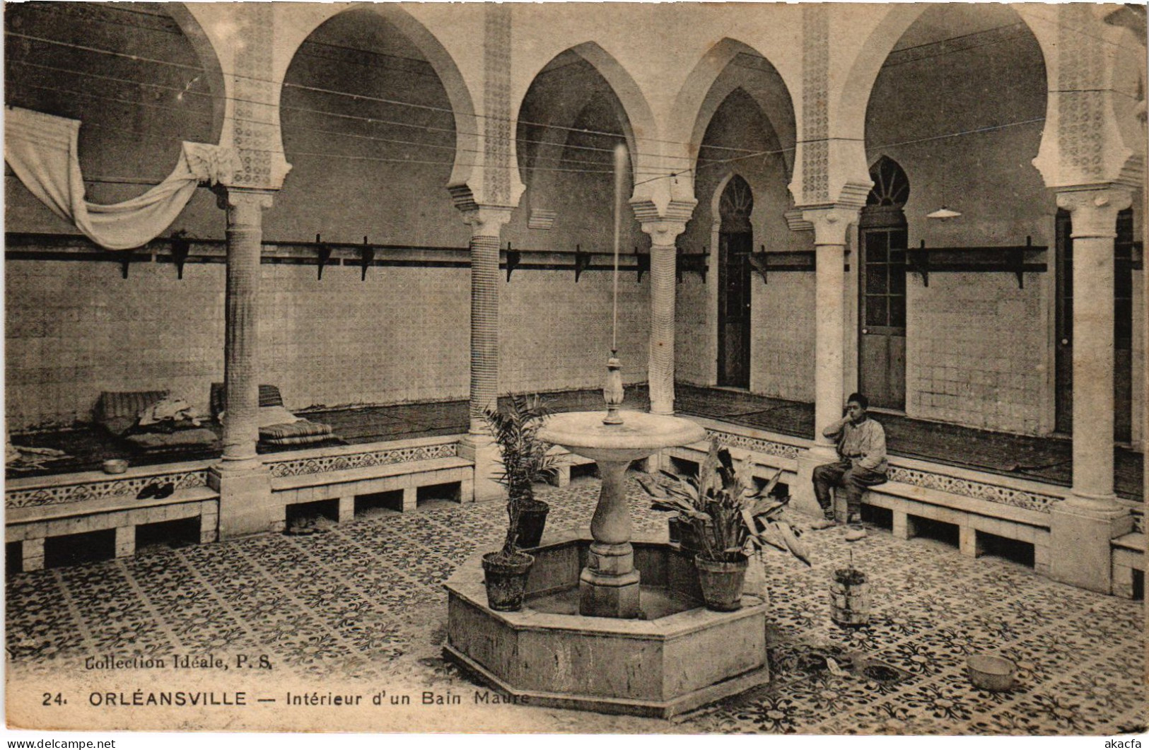 CPA AK ORLEANSVILLE Interieur D'un Bain Maure ALGERIA (1358615) - Chlef (Orléansville)
