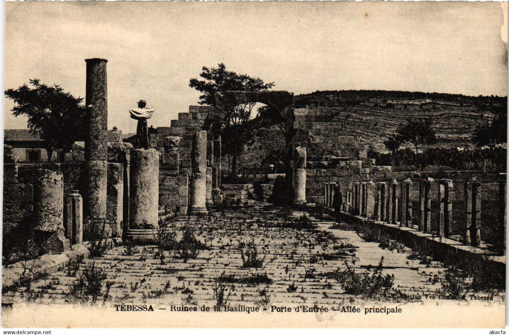 CPA AK TEBESSA Ruines De La Basilique ALGERIA (1358683) - Tebessa