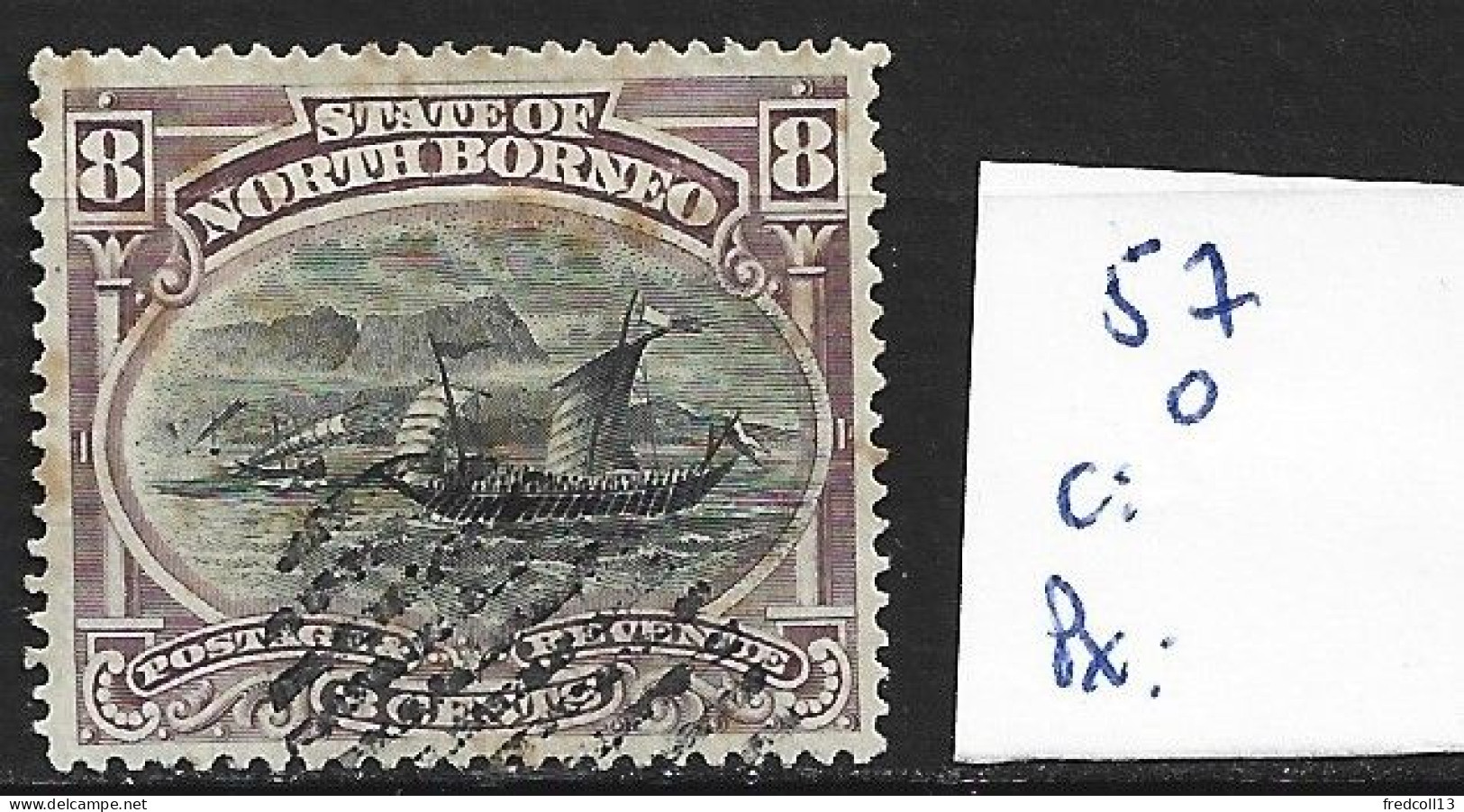 BORNEO DU NORD 57 Oblitéré ( Annulé ) Côte 1.50 € - North Borneo (...-1963)