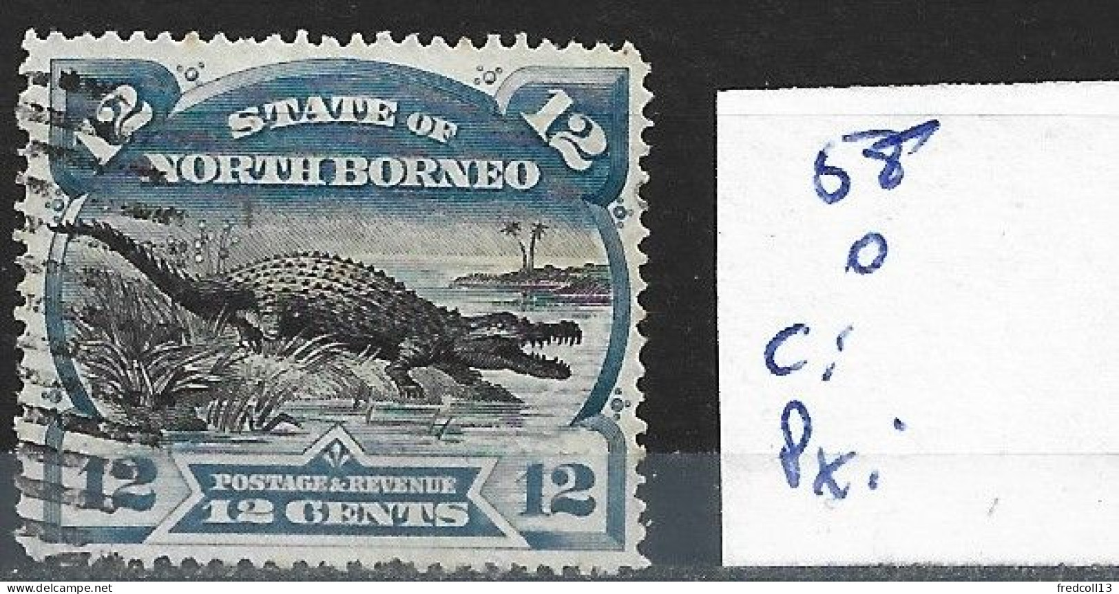 BORNEO DU NORD 58 Oblitéré ( Annulé ) Côte 6 € - North Borneo (...-1963)