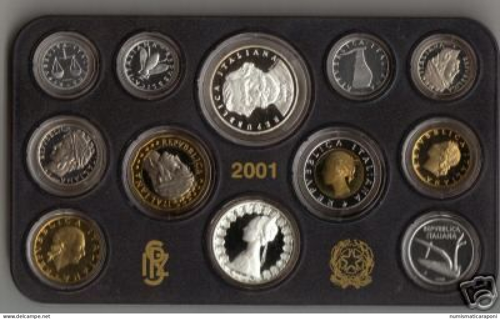 Italia Italy 2001 Divisionale Proof - Mint Sets & Proof Sets