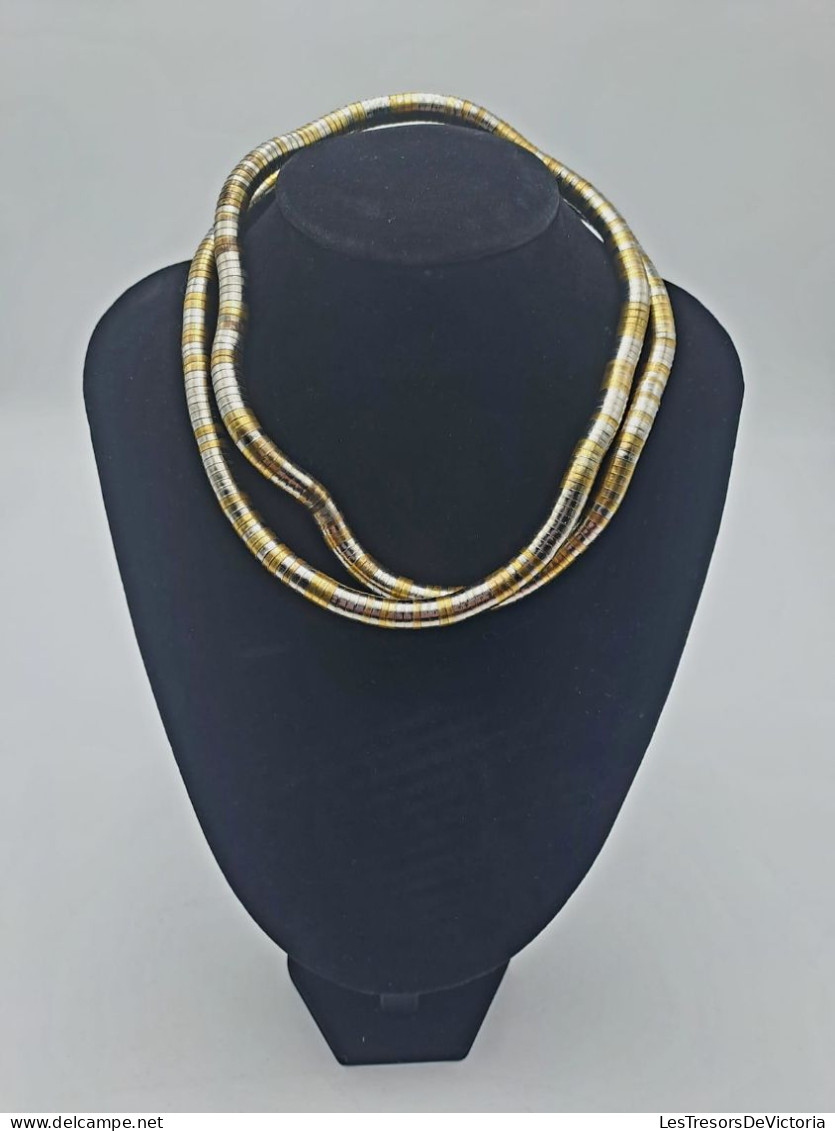 BIJOUX - Collier Modulable Doré Et Argenté - Peut Aussi Se Porter En Bracelet - Bijoux Fantaisie - Necklaces/Chains