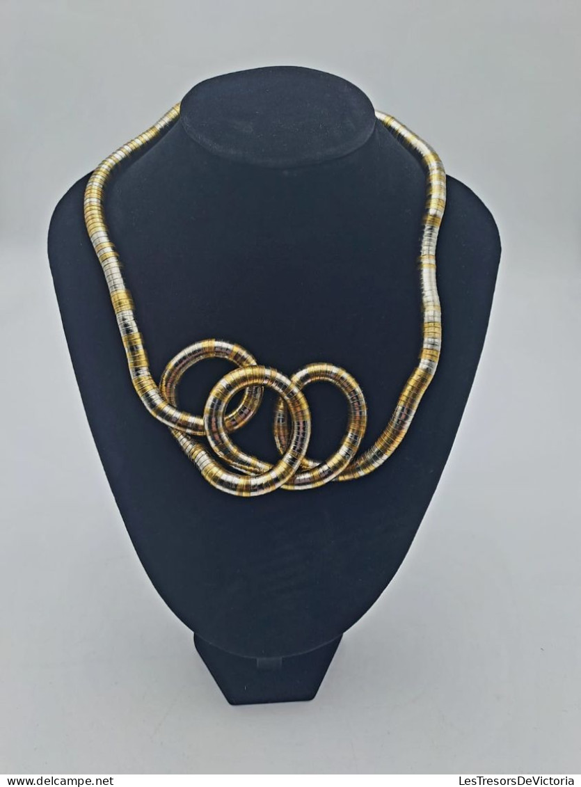 BIJOUX - Collier Modulable Doré Et Argenté - Peut Aussi Se Porter En Bracelet - Bijoux Fantaisie - Necklaces/Chains