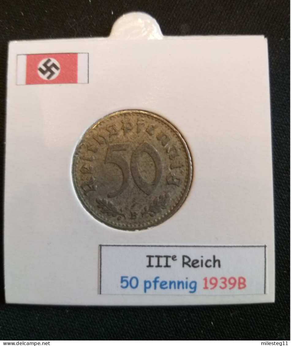 Pièce De 50 Reichspfennig De 1939B (Vienne) - 50 Reichspfennig