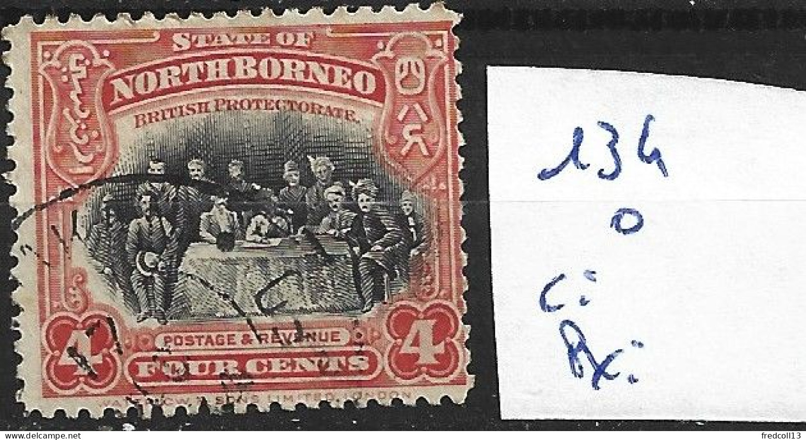 BORNEO DU NORD 134 Oblitéré  Côte 0.75 € - North Borneo (...-1963)