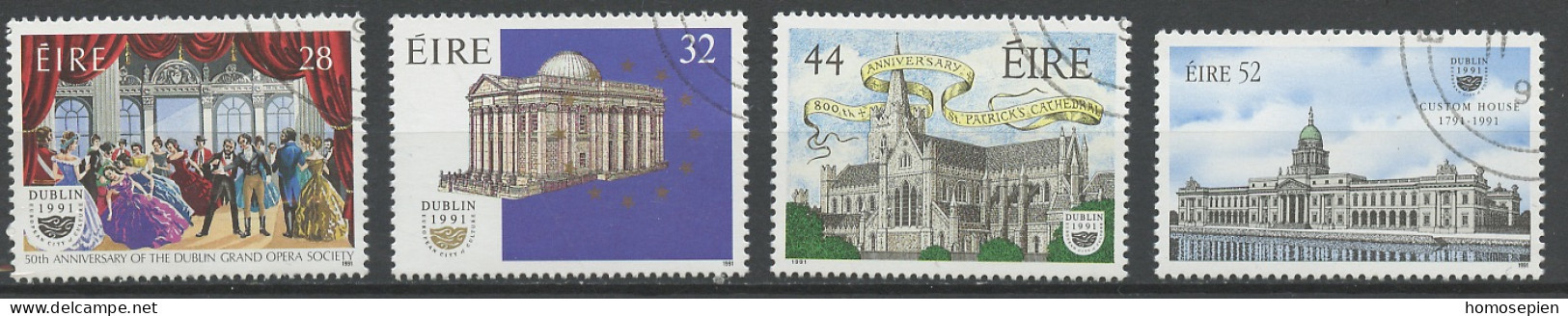 Irlande - Ireland - Irland 1991 Y&T N°758 à 761 - Michel N°755 à 758 (o) - Dublin Capital Européenne De La Culture - Used Stamps