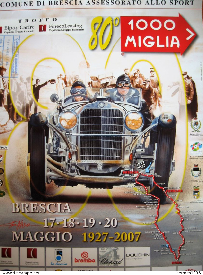 MILLE   MIGLIA   2007   MANIFESTO   ORIGINALE - Autres & Non Classés