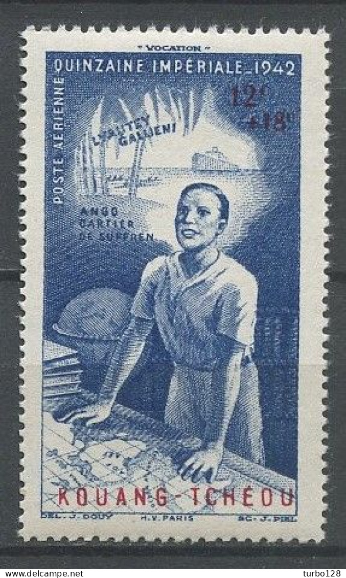 KOUANG TCHEOU 1942 PA N° 4 ** Neufs MNH Superbes C 2 € Quinzaine Impériale Bateaux Ships Lyautey Cartier De Suffren - Unused Stamps